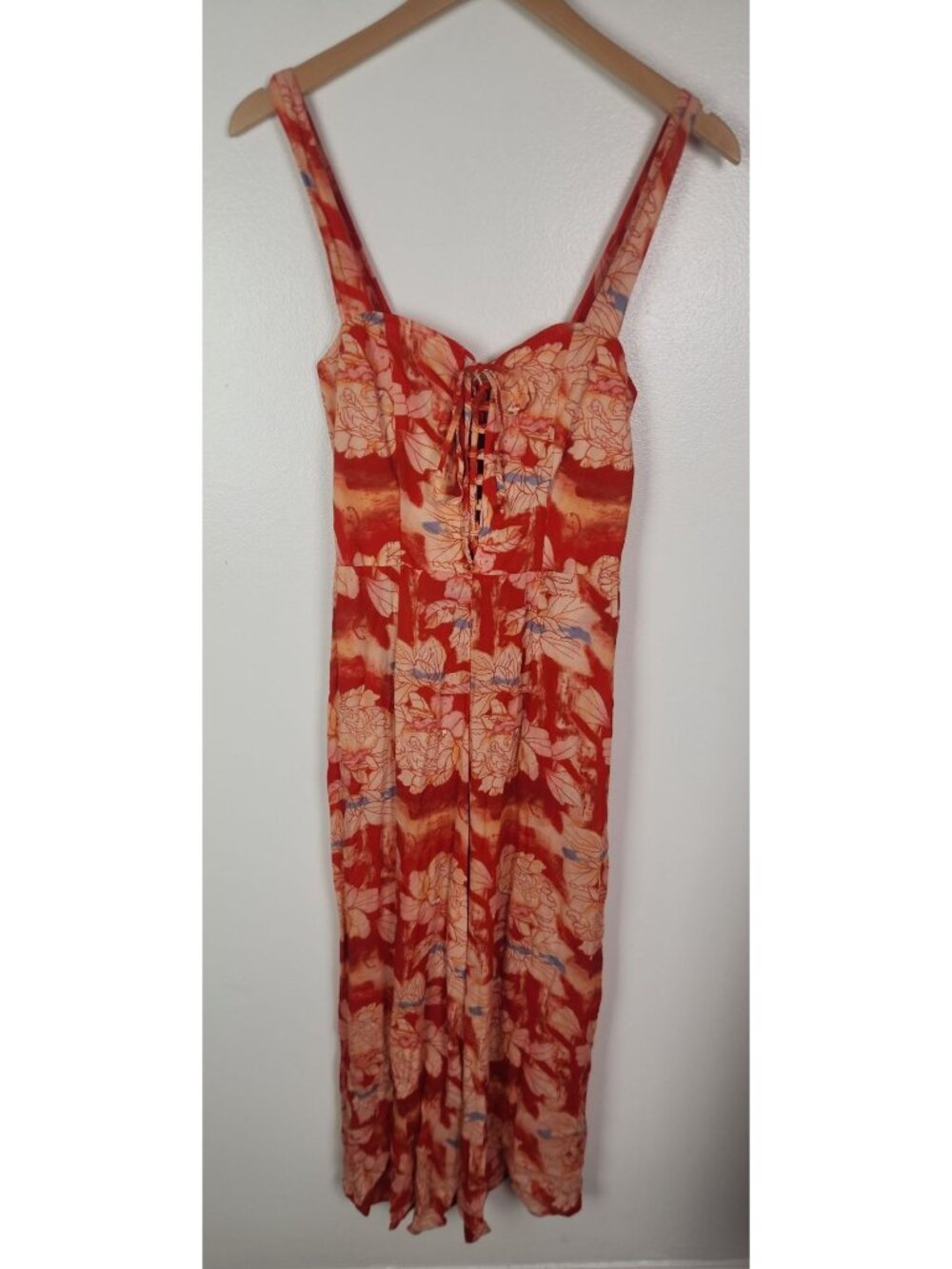 Flynn Skye Women's Sz. L Crop Length Tank Floral Jumpsuit NWT